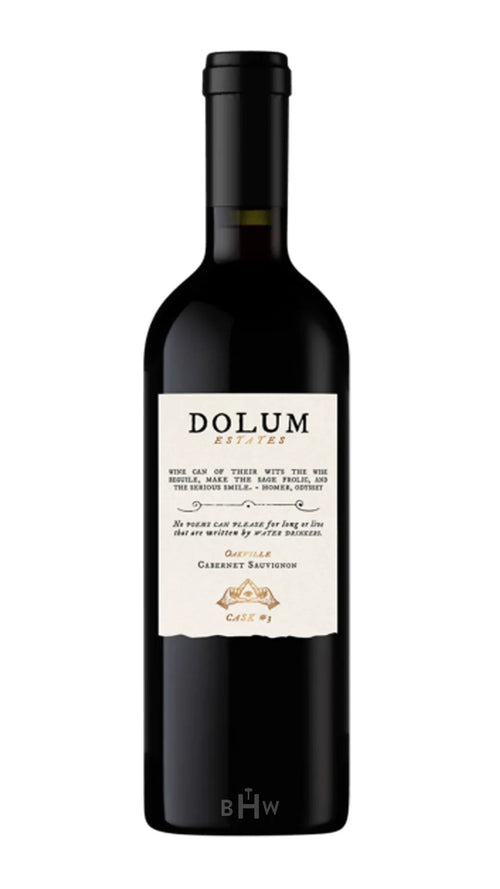 Dolum Red 2020 Dolum Cask 3 Cabernet Sauvignon Oakville - Big Hammer Wines2021 Dolum Cask 3 Cabernet Sauvignon Oakville