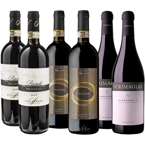 Italian Big B’s : Barbaresco, Barolo & Brunello 6x750ml