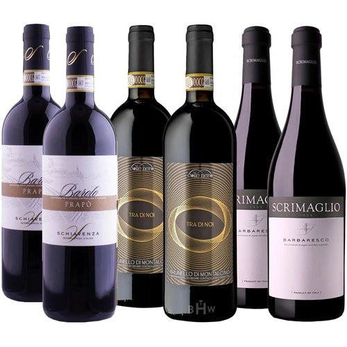 Italian Big B’s : Barbaresco, Barolo & Brunello 6x750ml