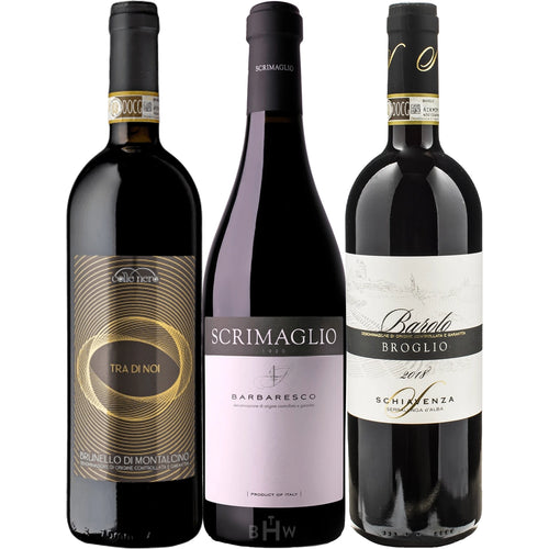 Italian Big B’s : Barbaresco, Barolo & Brunello 3x750ml