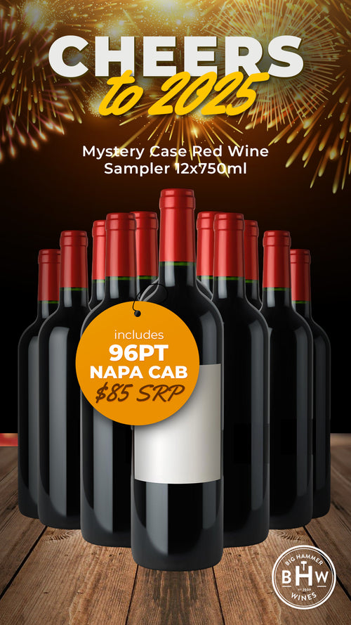 Cheers to 2025 Mystery Case Red Wine Sampler 12x750ml