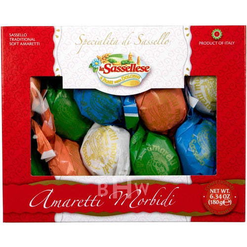 La Sassellese Soft Amaretti Cookies in Window Box